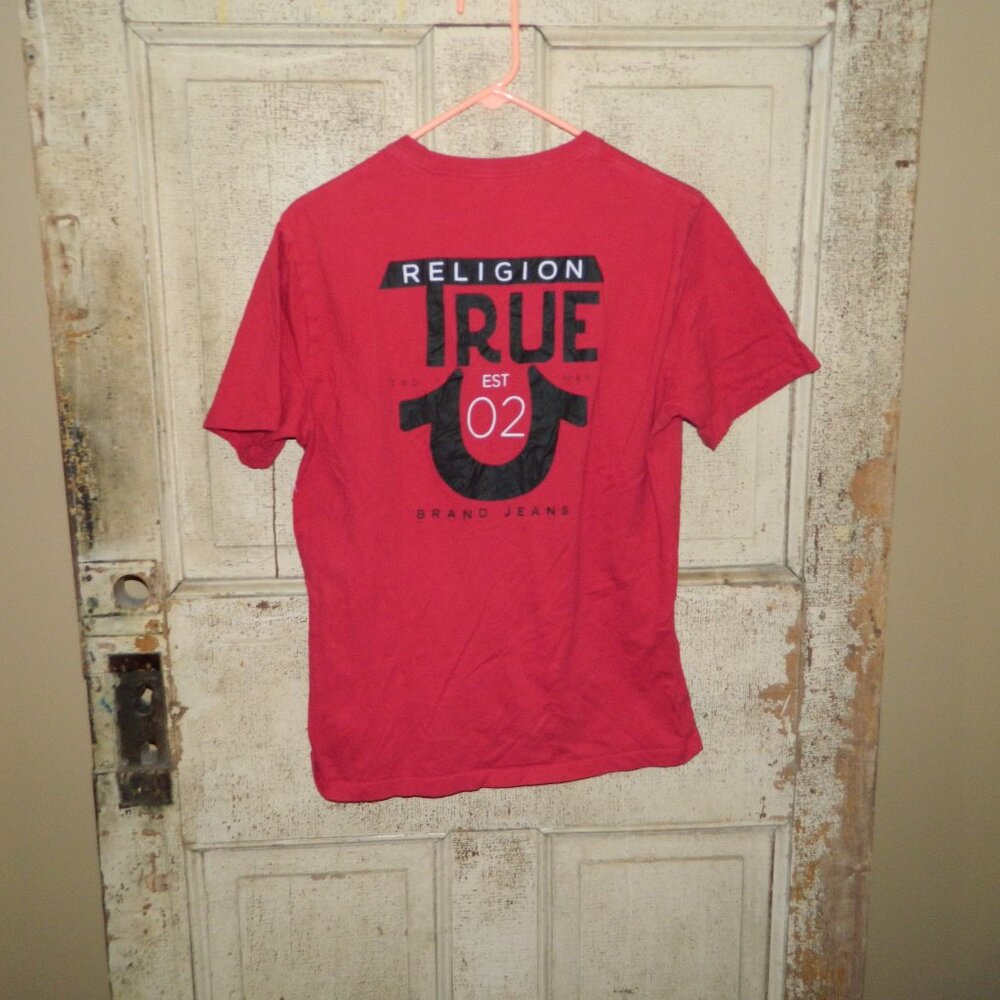 True Religion Mens Crewneck T Shirt Size L (UU-6)